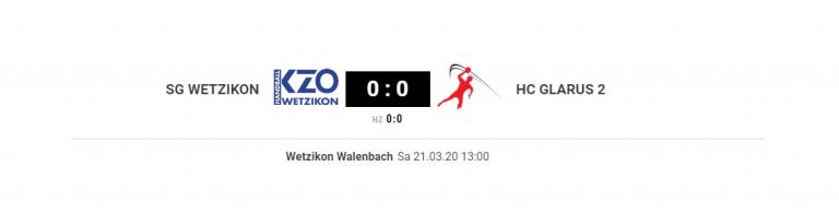 Torsponsoring: SG Wetzikon vs. HC Glarus 2