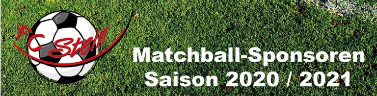 FC Stein: Matchball Sponsoring Saison 2020 / 2021